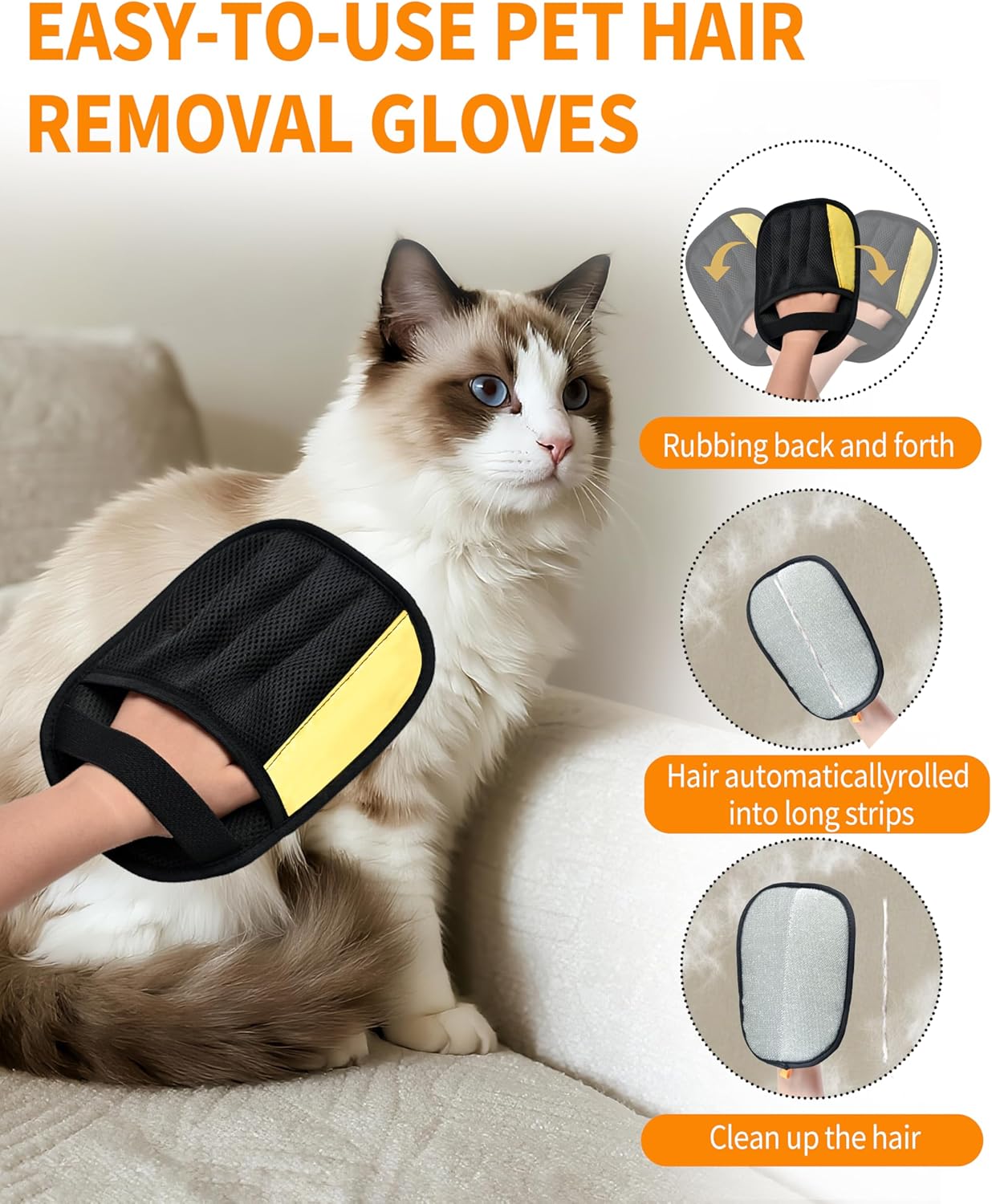 FurrLuxe Effortless Pet Hair Removal Gloves™