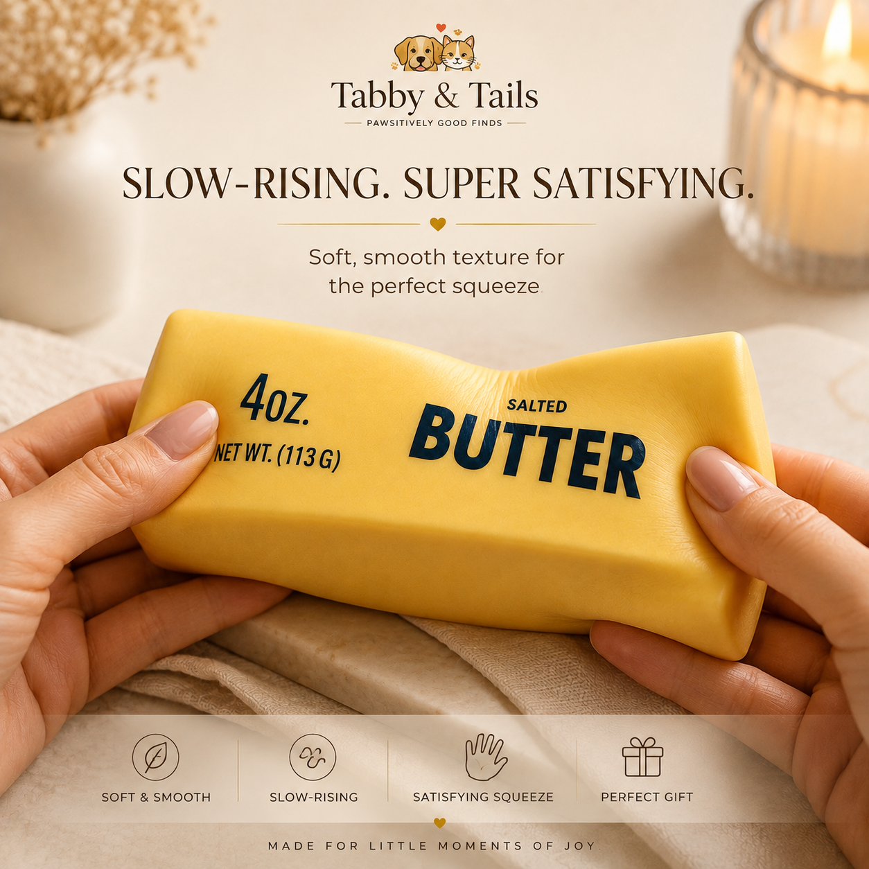 Butter Stick Slow Rising Squishy - Stress Relief Fidget Toy