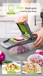 16-In-1 Vegetable Fruit Chopper Cutter Food Onion Veggie Dicer Slicer Kitchen