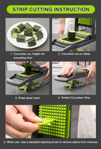 16-In-1 Vegetable Fruit Chopper Cutter Food Onion Veggie Dicer Slicer Kitchen